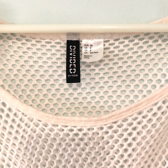 H&M White knit net tunic - Picture 6 of 6